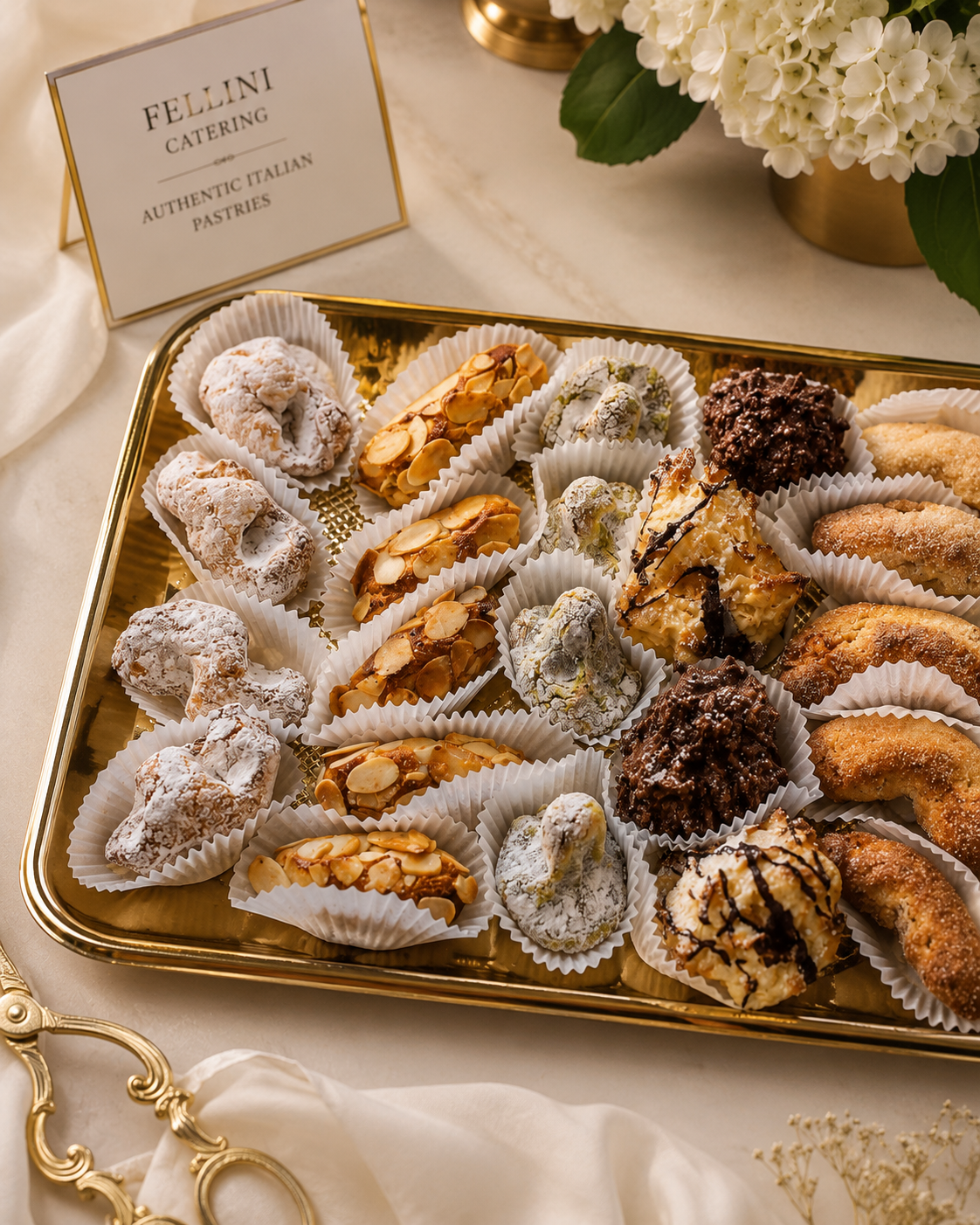Elegant Italian catering table