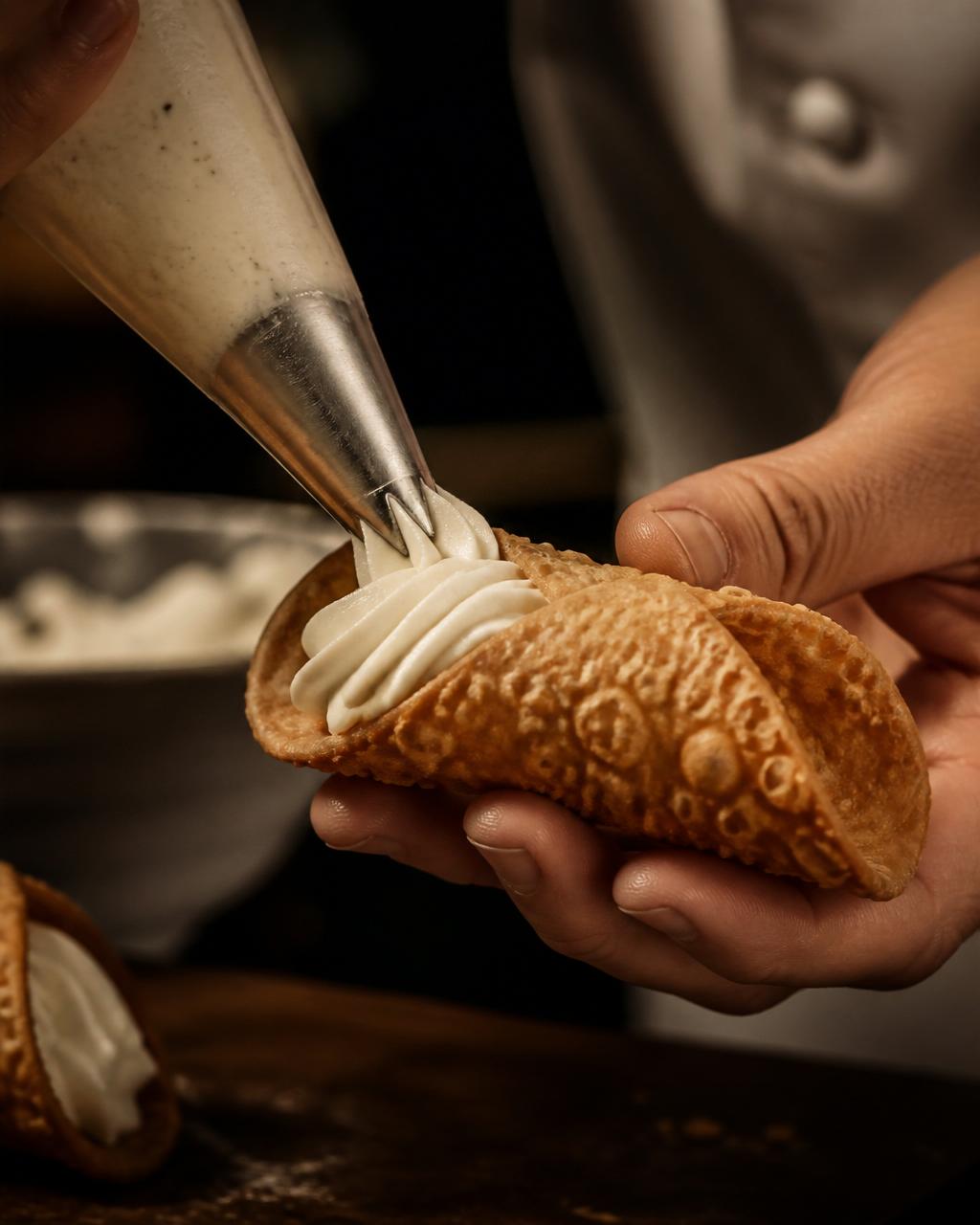 Italian catering in Houston — cannoli display