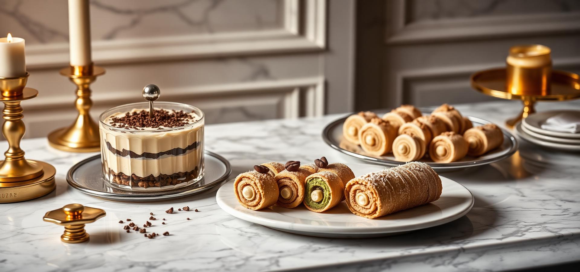 Italian dessert catering spread in Houston