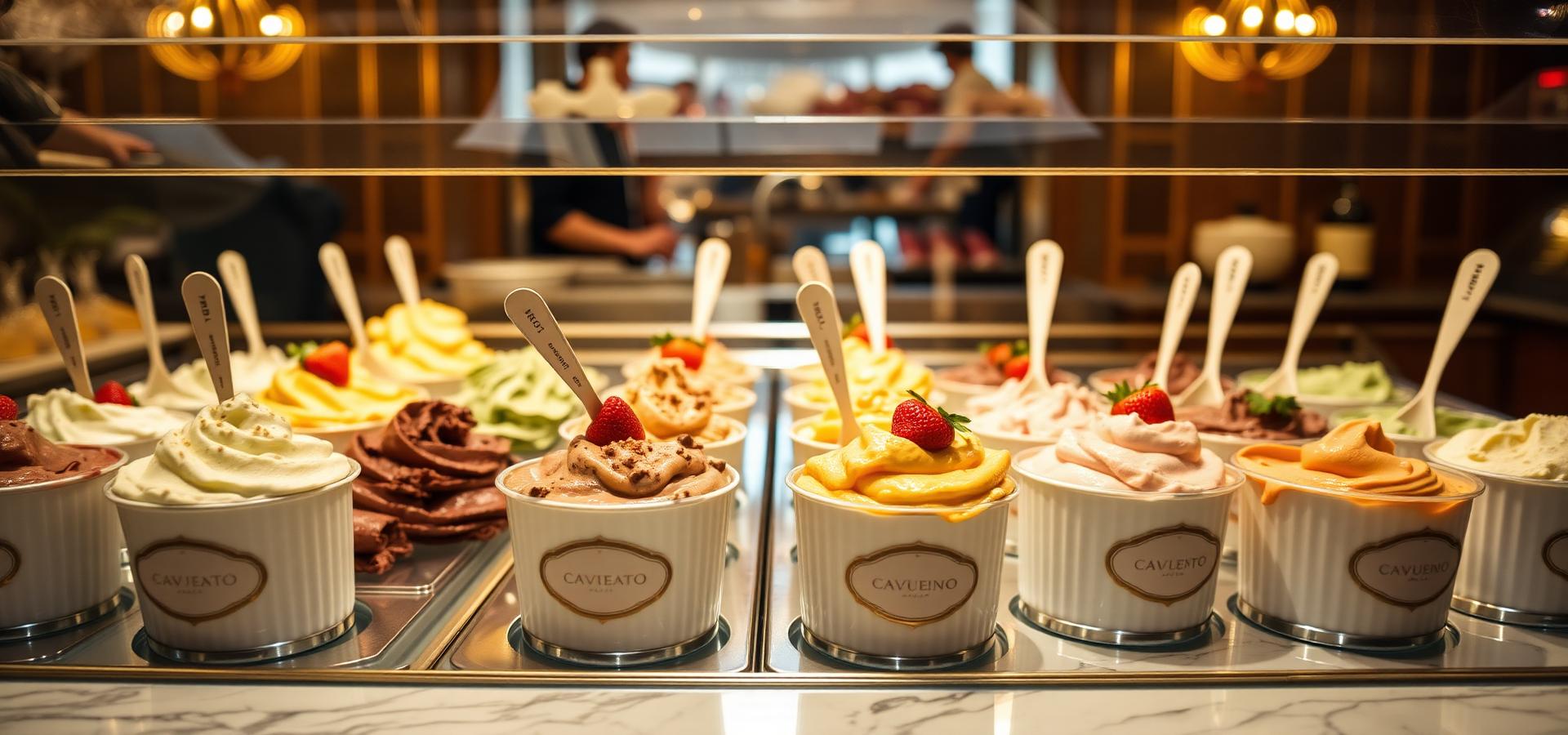 Corporate gelato catering at a Houston office event